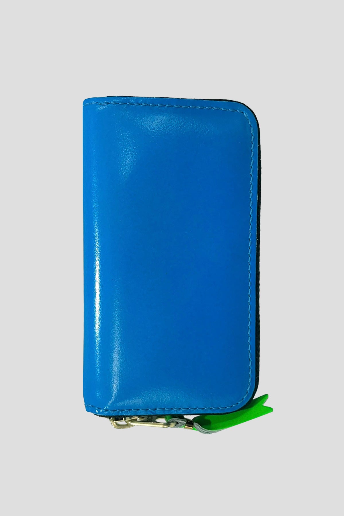 Comme des Garçons Super Fluo Simple Zip Wallet in Blue – Drama Club