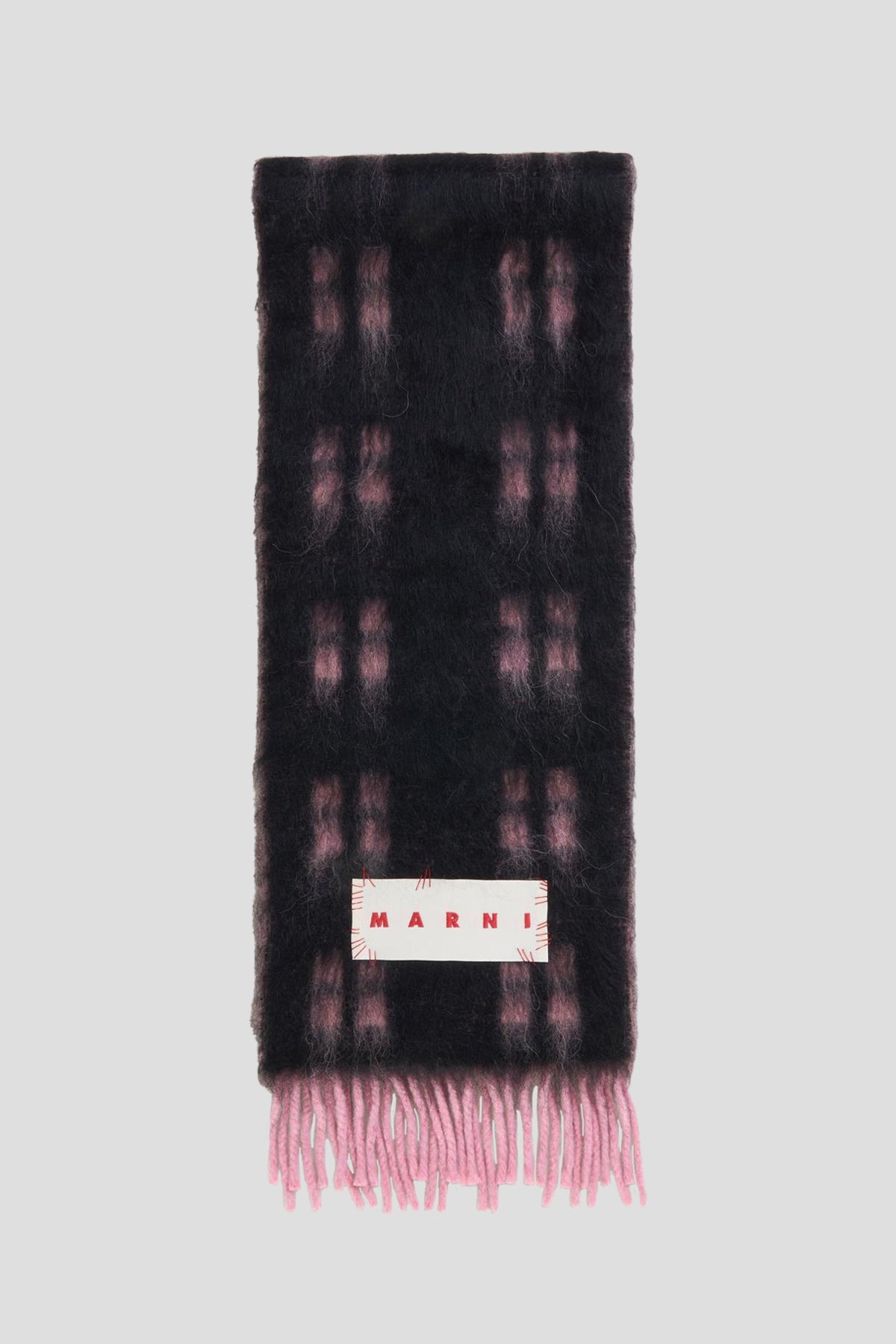 マフラー・ストール MARNI Square Wool Mohair Muffler Antique Rose SCZC0067Y0UAW0 Marni Squared Mohair Scarf in Antique Rose – Drama Club