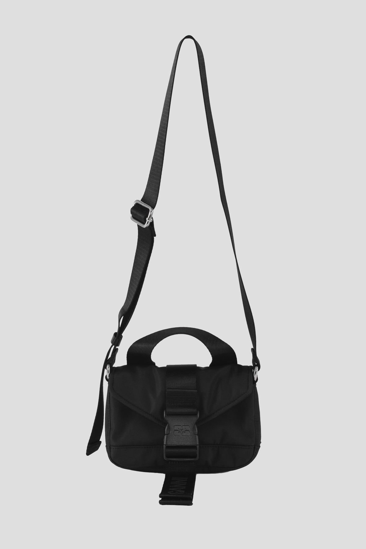 GANNI Recycled Tech Mini Satchel in Black – Drama Club