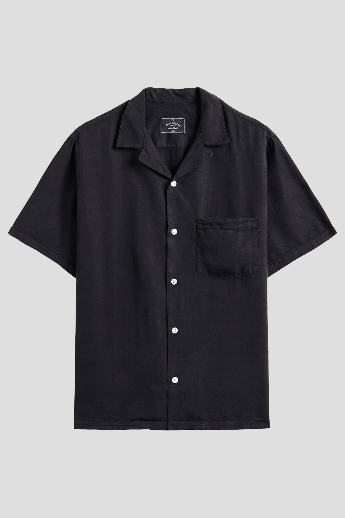 camp português Portuguese Flannel Dogtown Tencel Camp Shirt in Black Black / Large