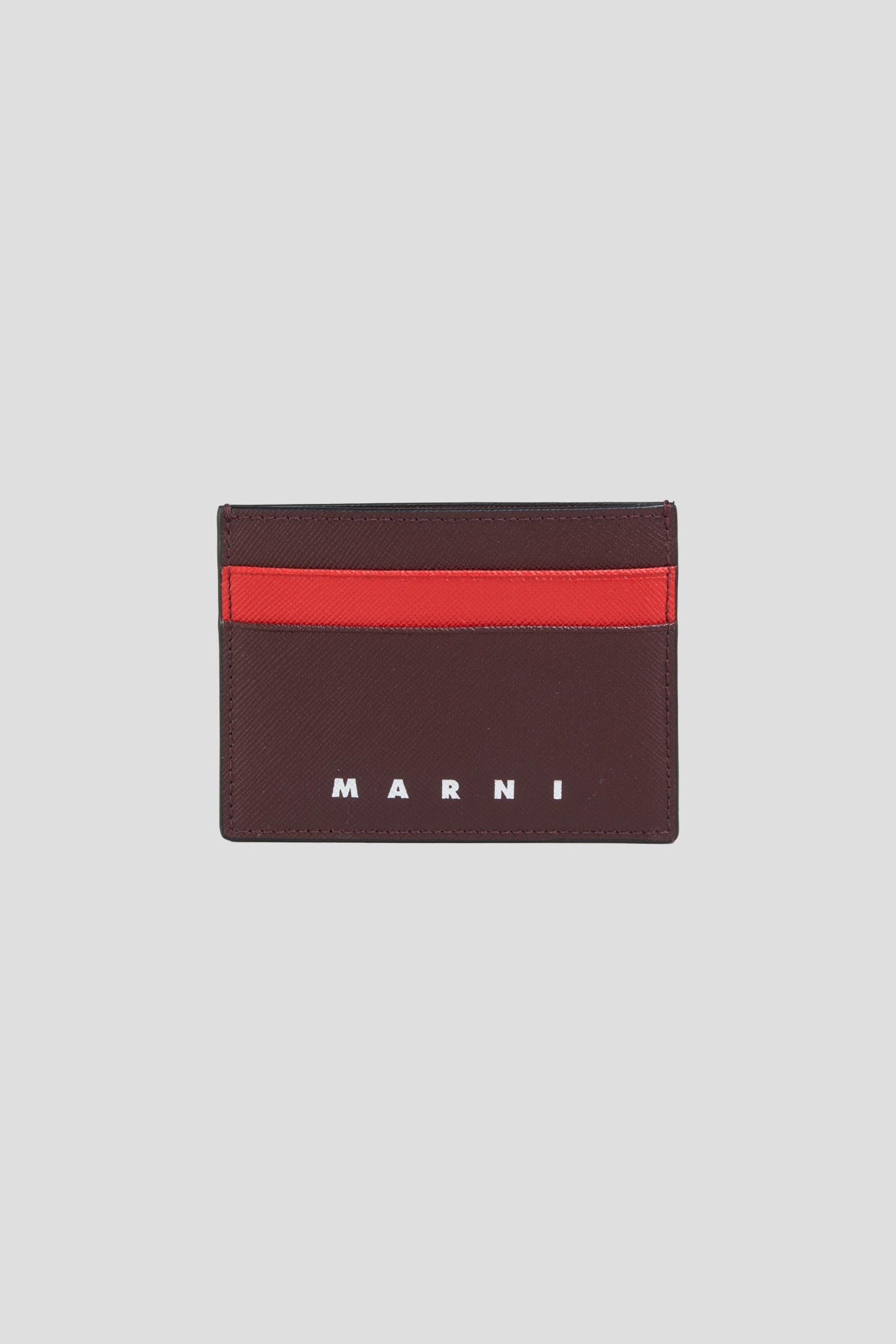 Marni Saffiano Leather Credit Card Holder