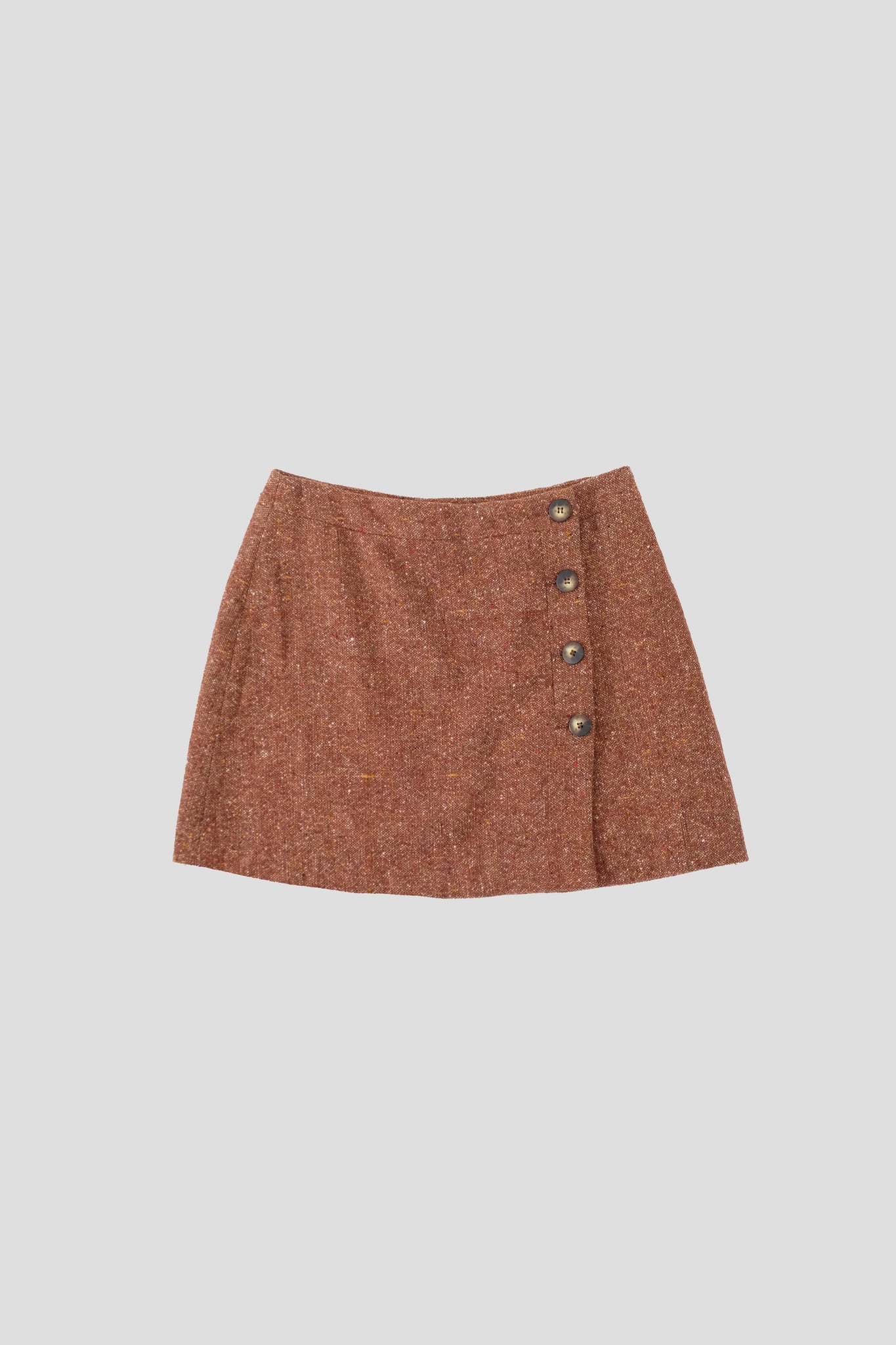 Philippe Adec Wool Mini Skirt