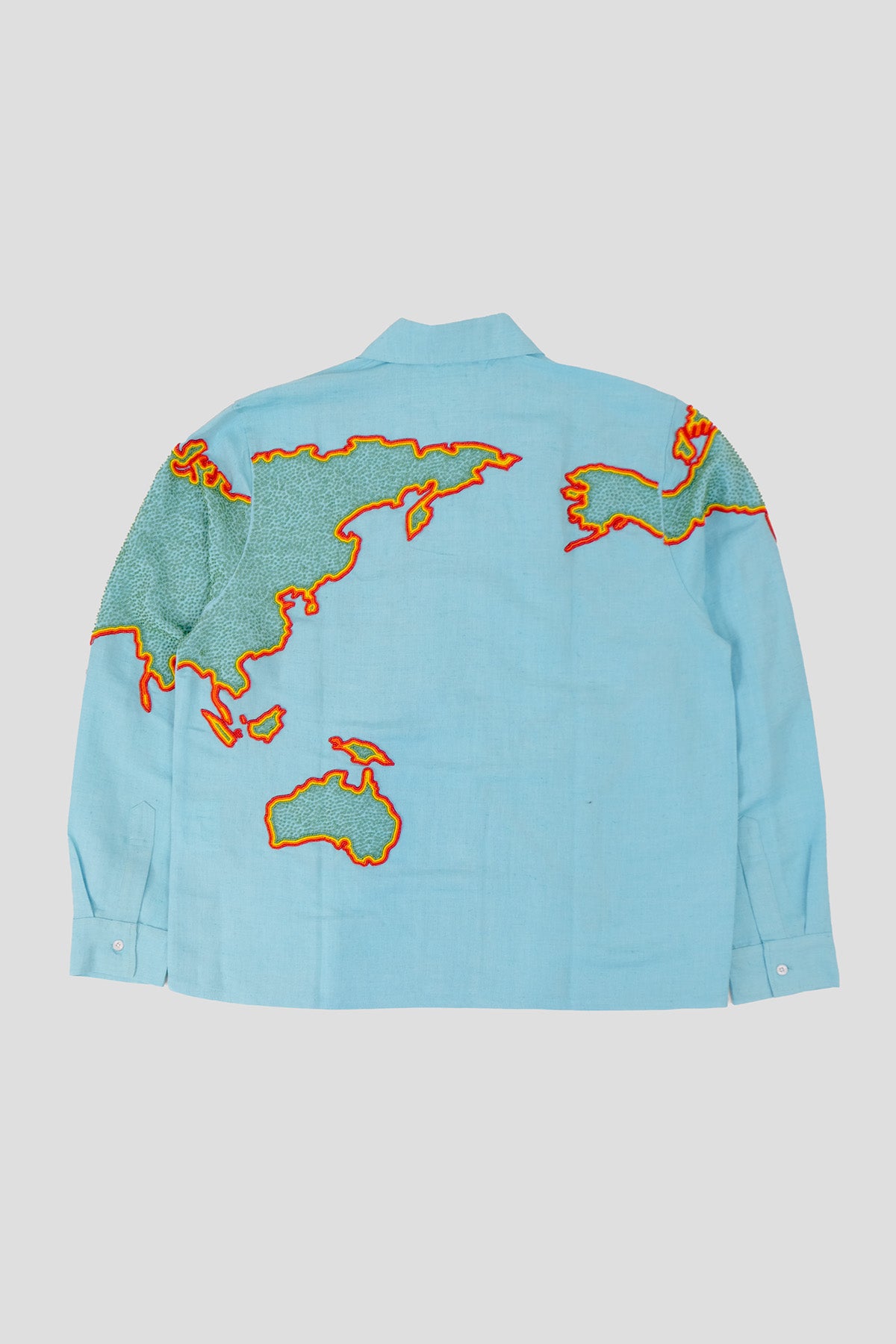 Embroidered World Map Shirt