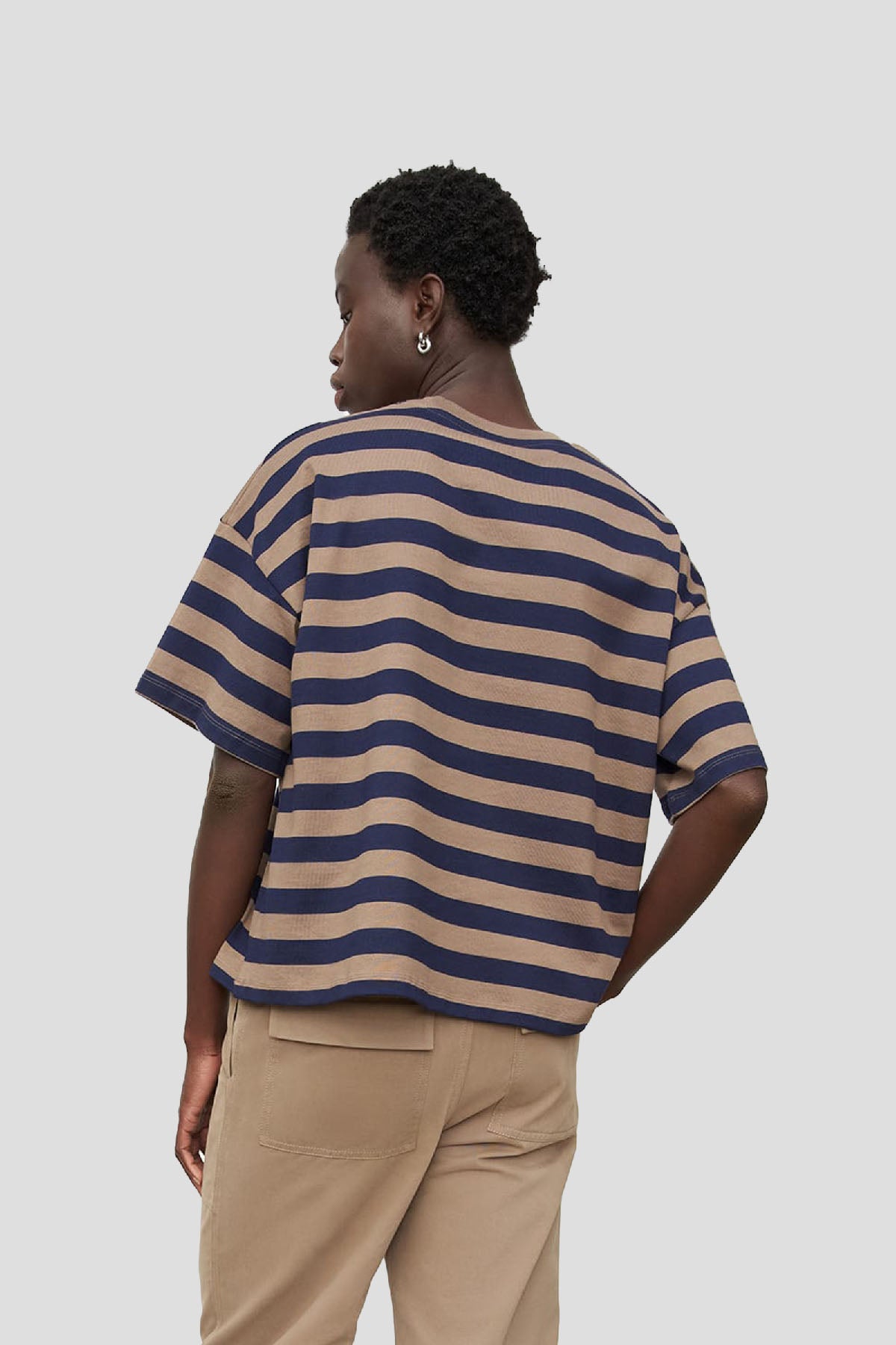 Oversized Boxy Striped Tee