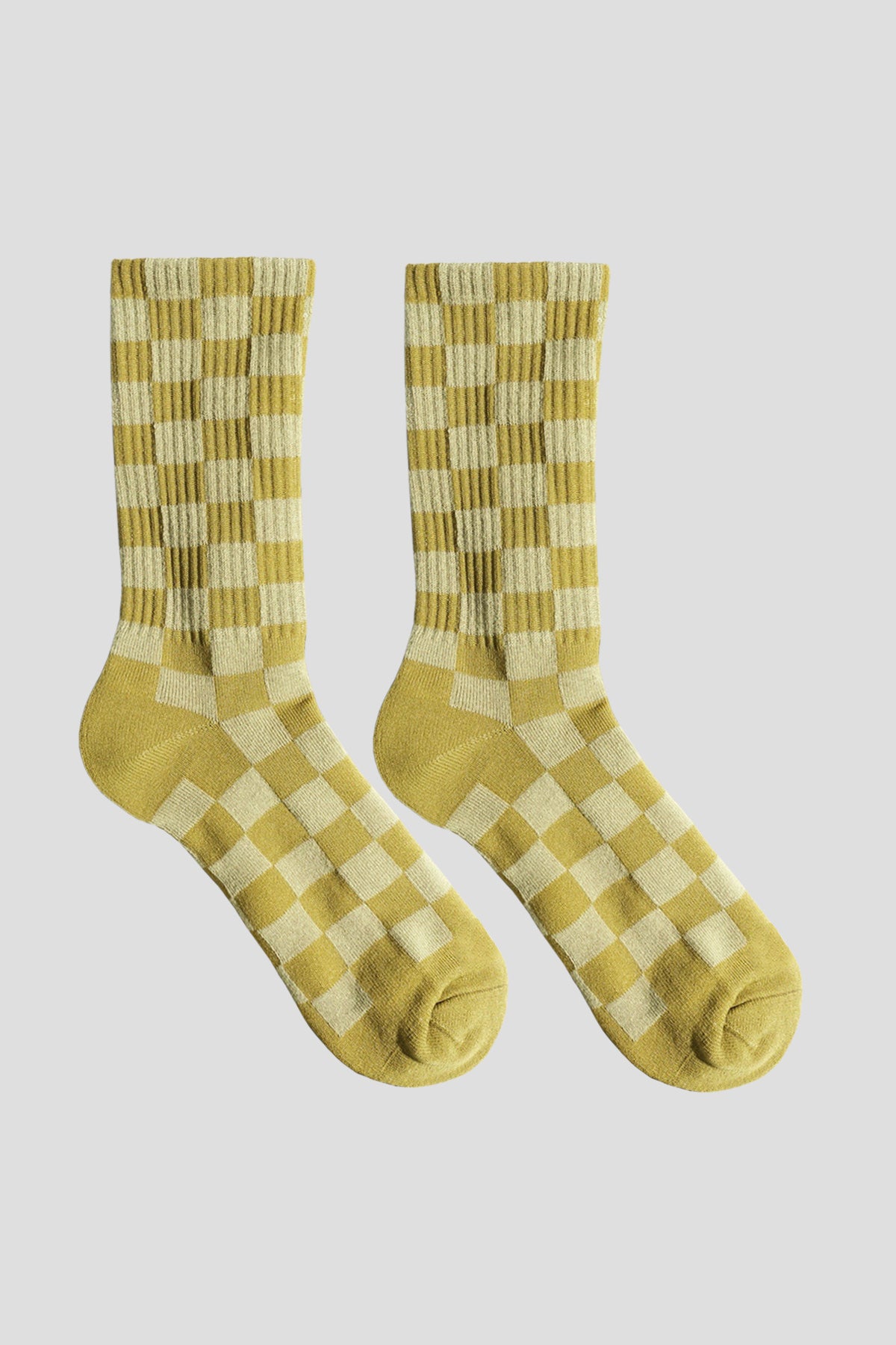 Tonal Checkerboard Socks