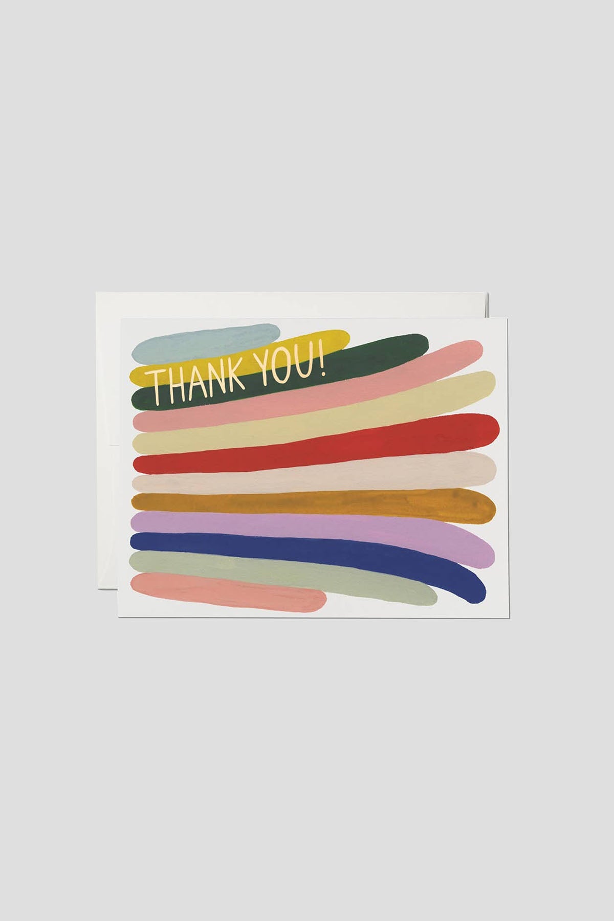 Rainbow Stripes Thank You Card