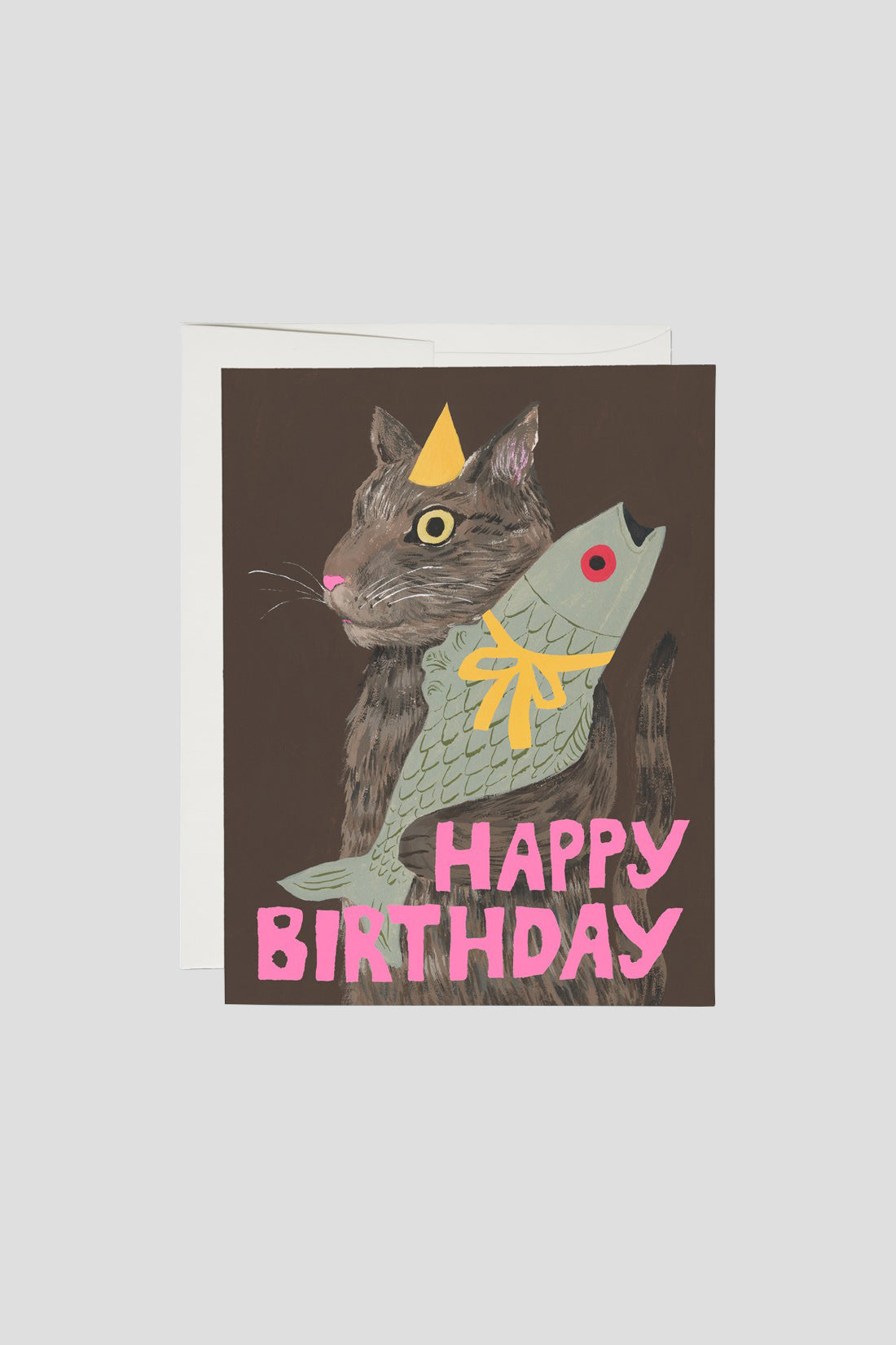 Cat Fish Birthday Card