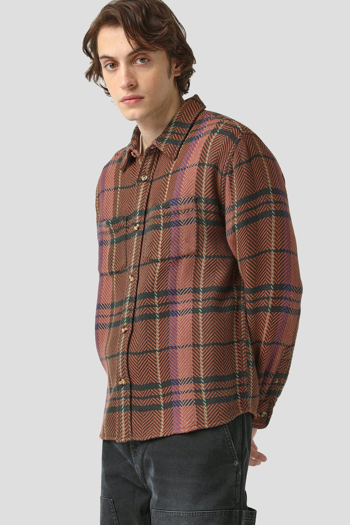 Acid Plaid Totem Shirt