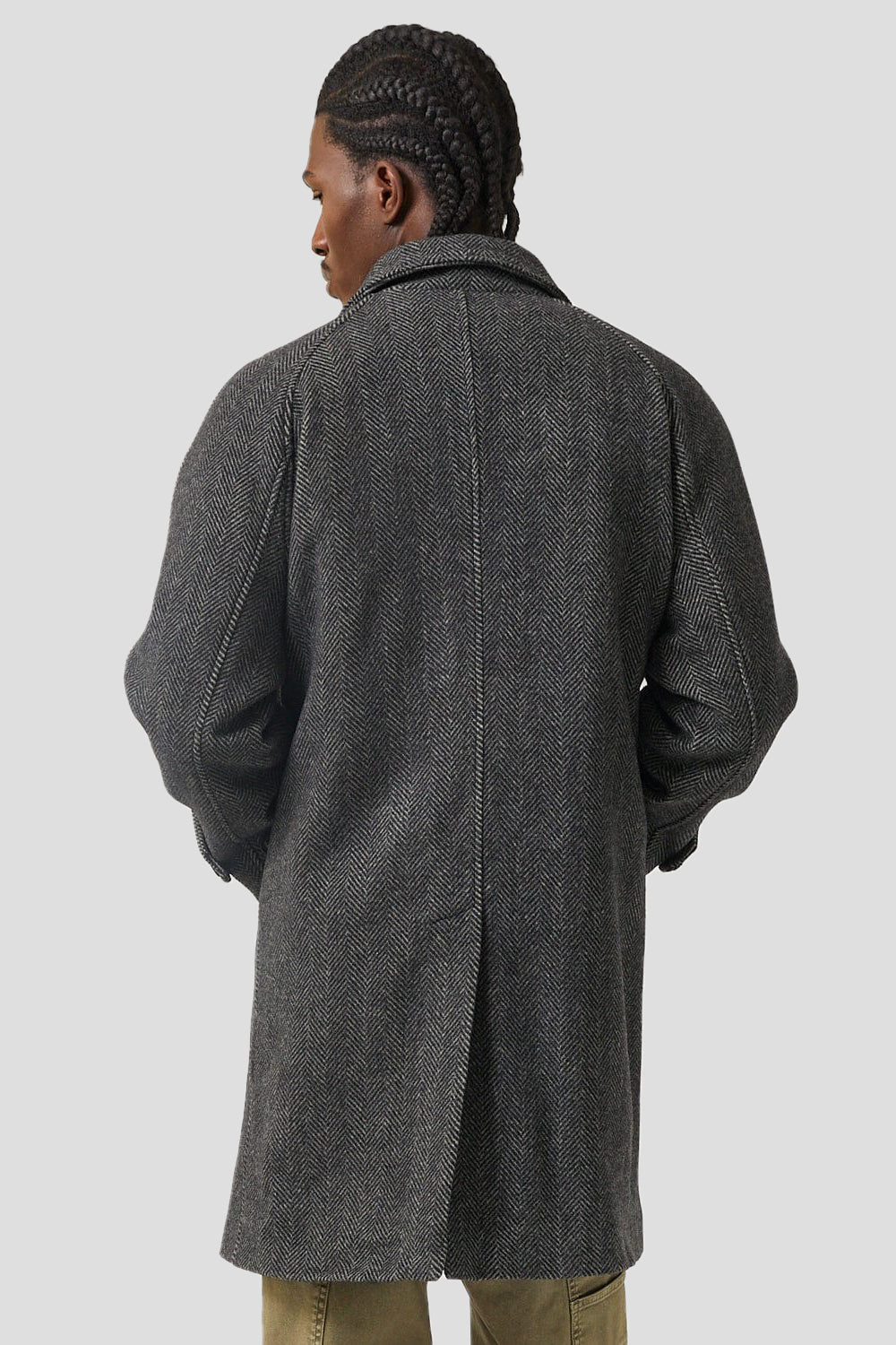 Herringbone Raglan Coat