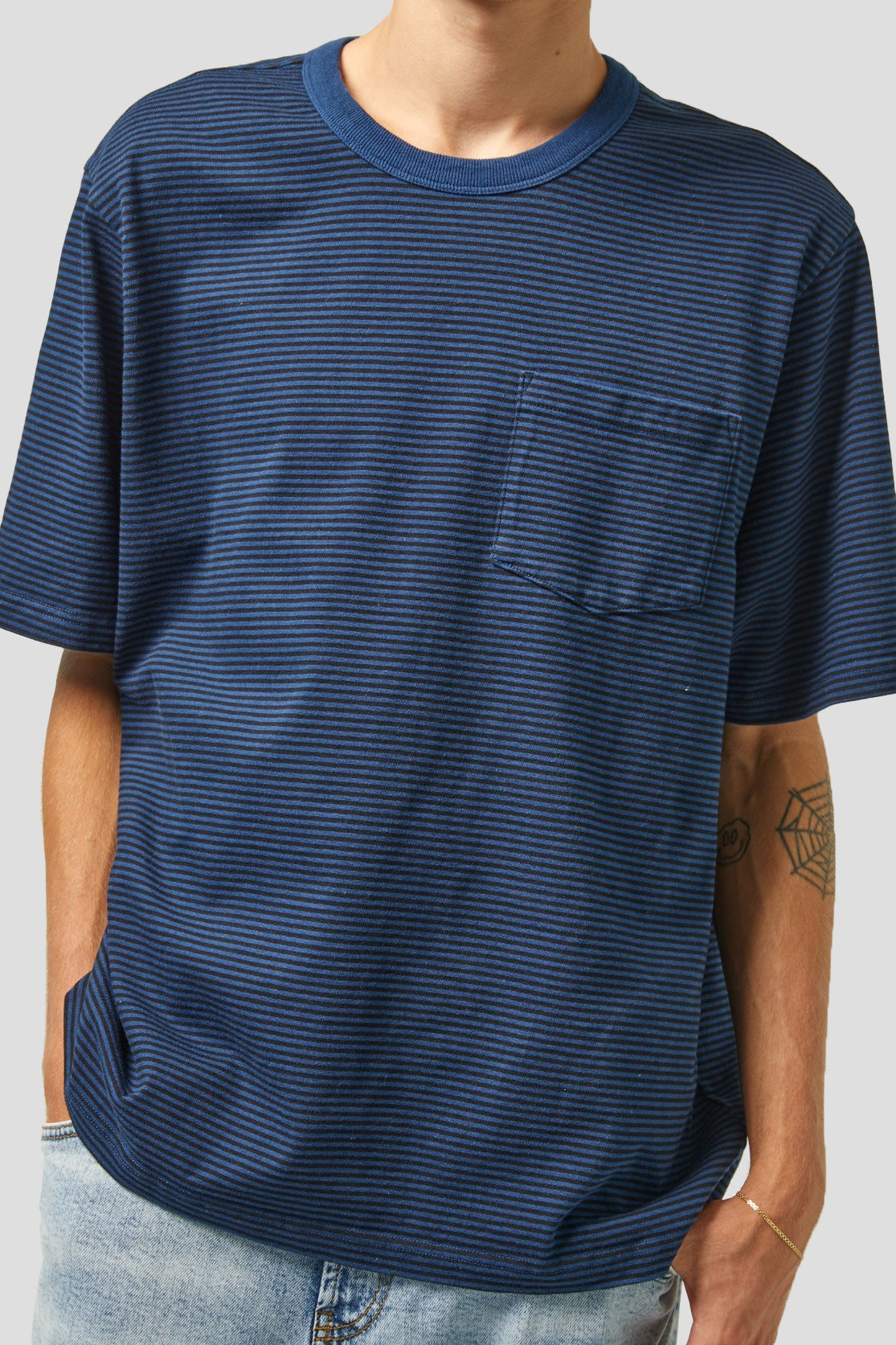 Trevor Striped Crew Tee