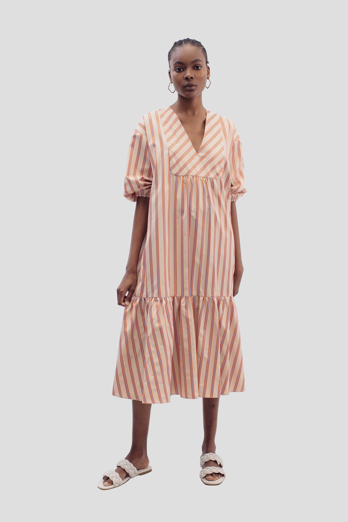 Keti Striped Dress