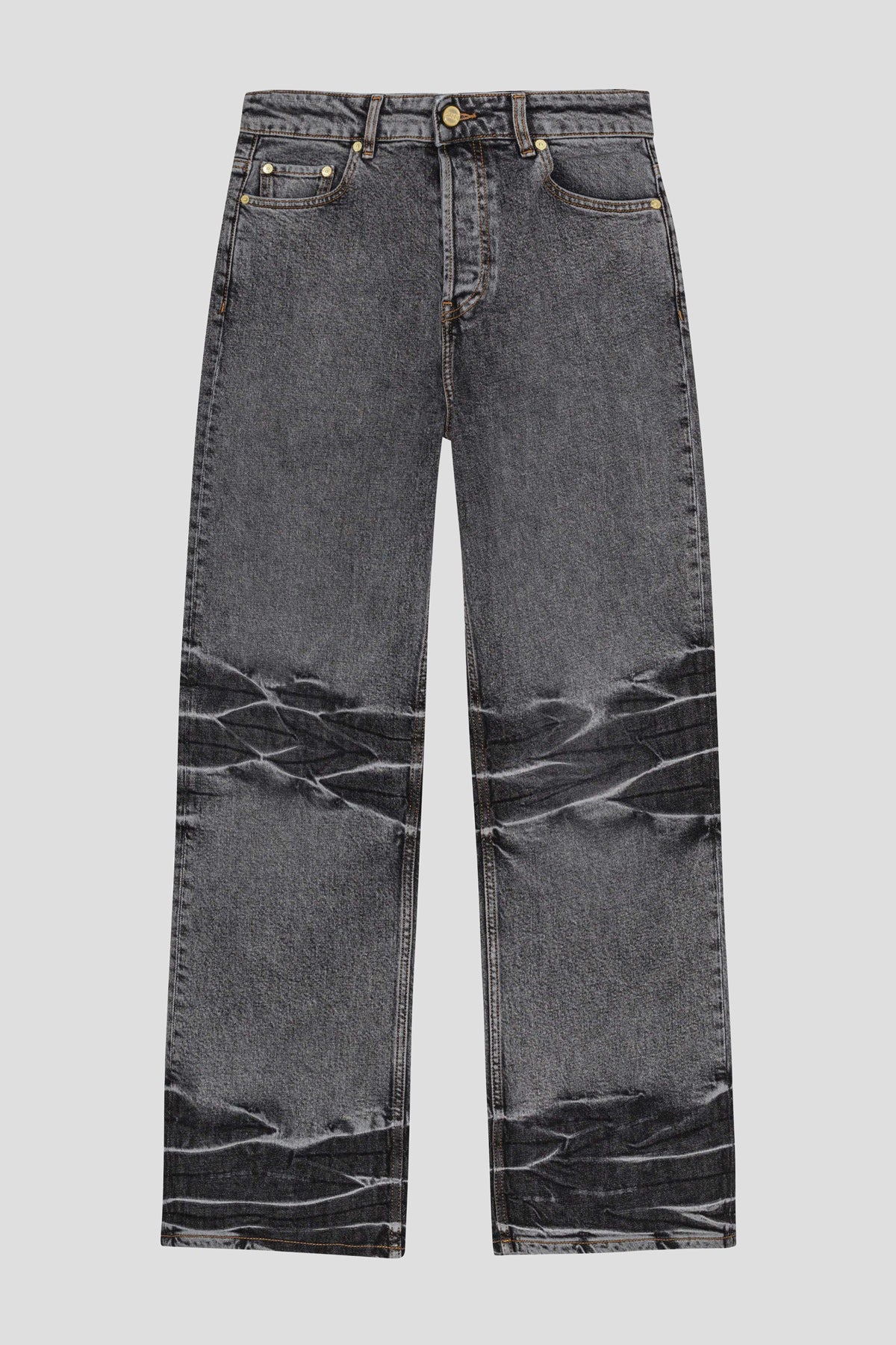 レディース】Heavy Washed Denim Flared Skirt Jeans | GANNI