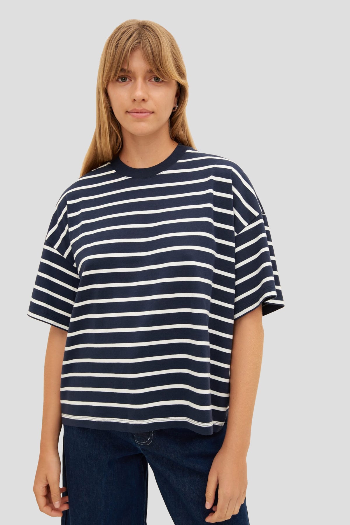 Big Boxy Breton Tee