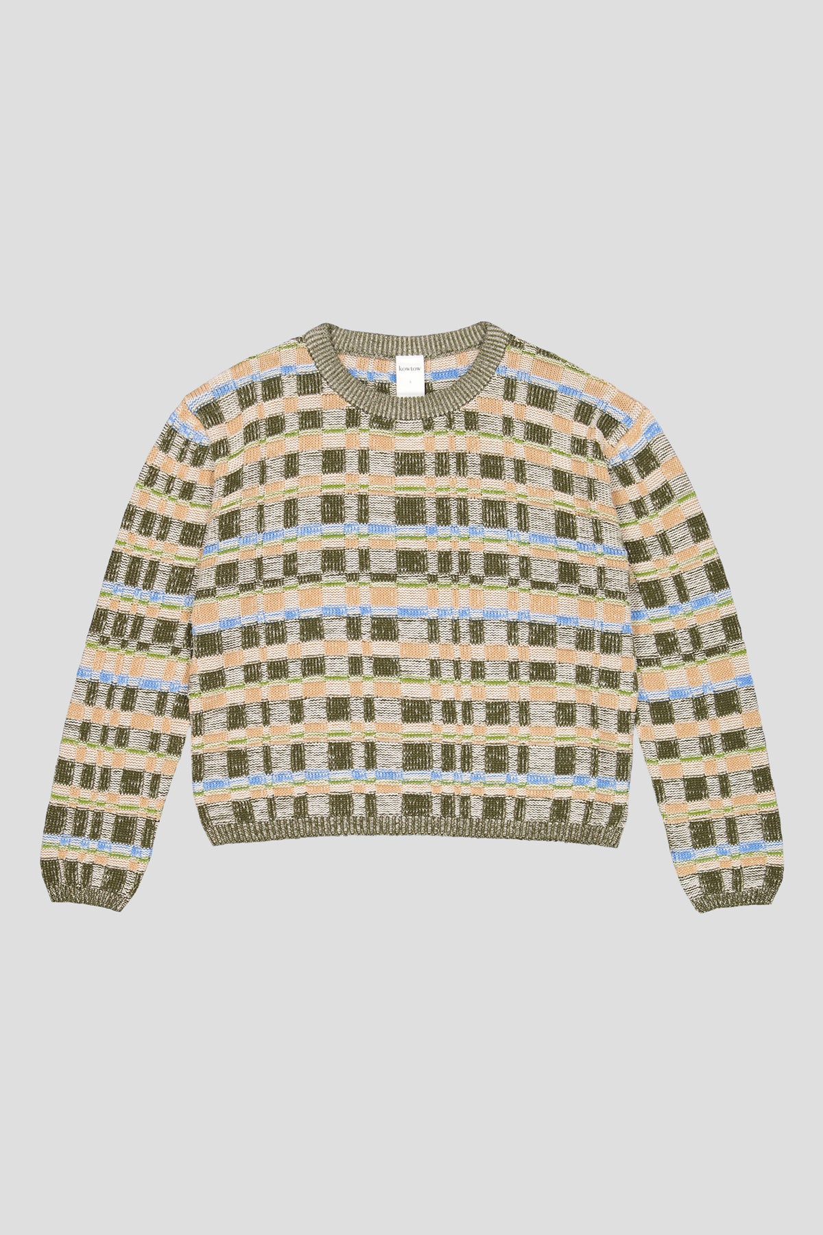 Ridge Earth Check Sweater