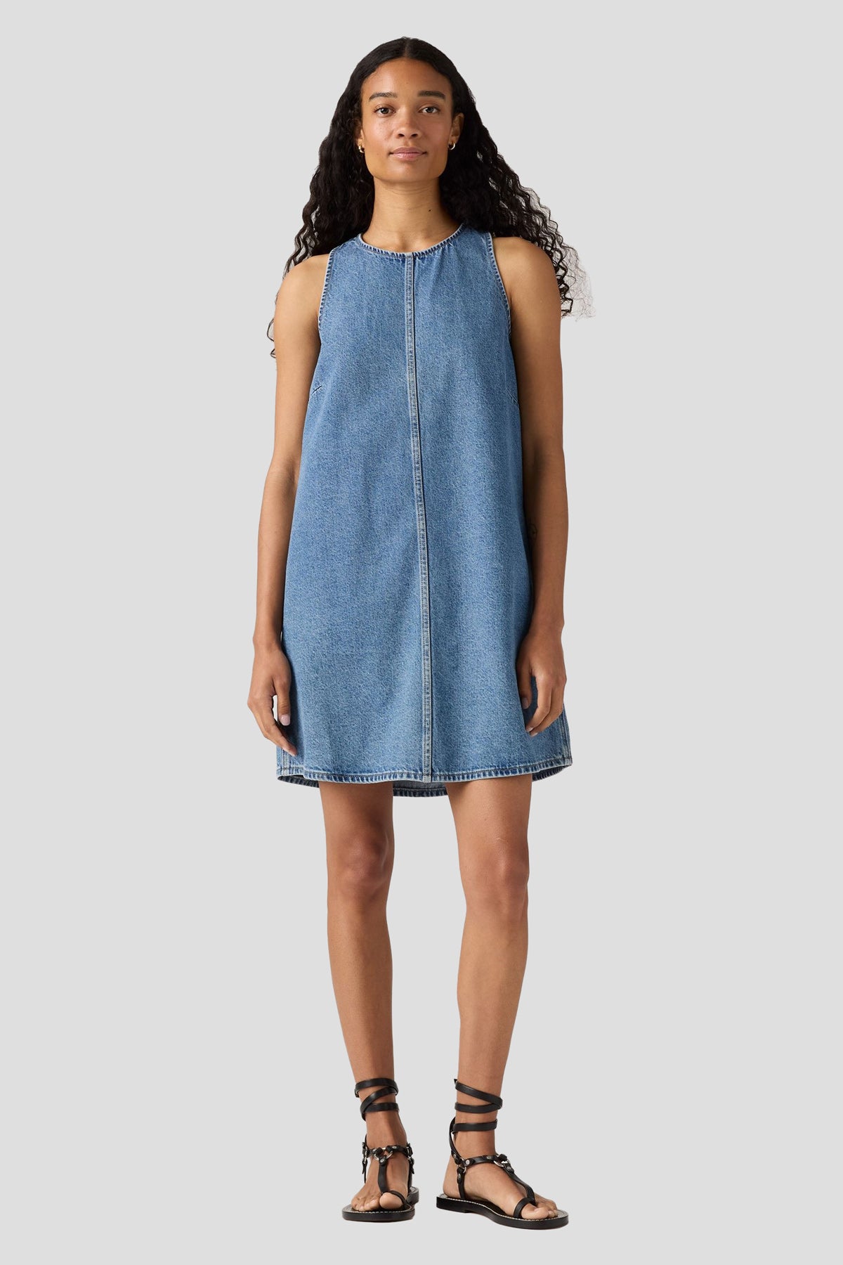 90's Denim Shift Dress