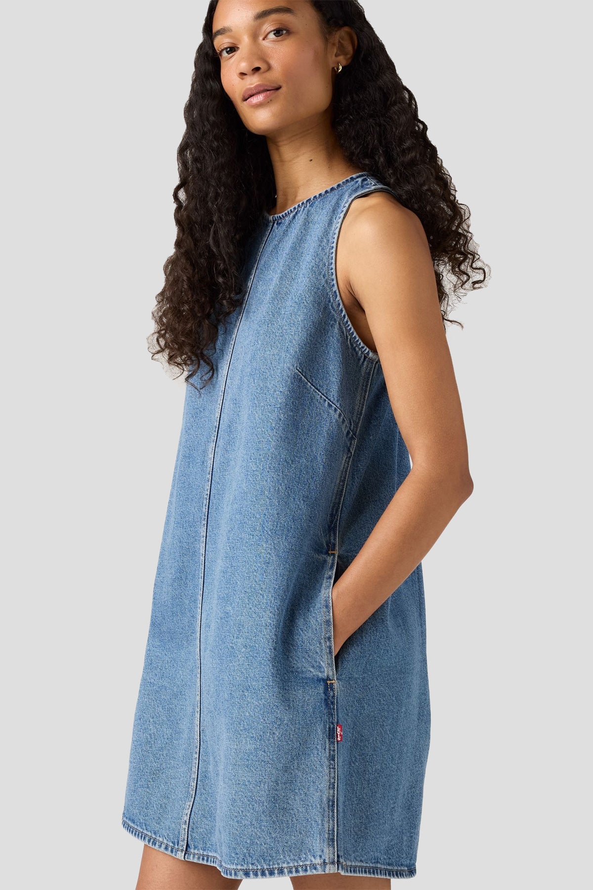 90's Denim Shift Dress