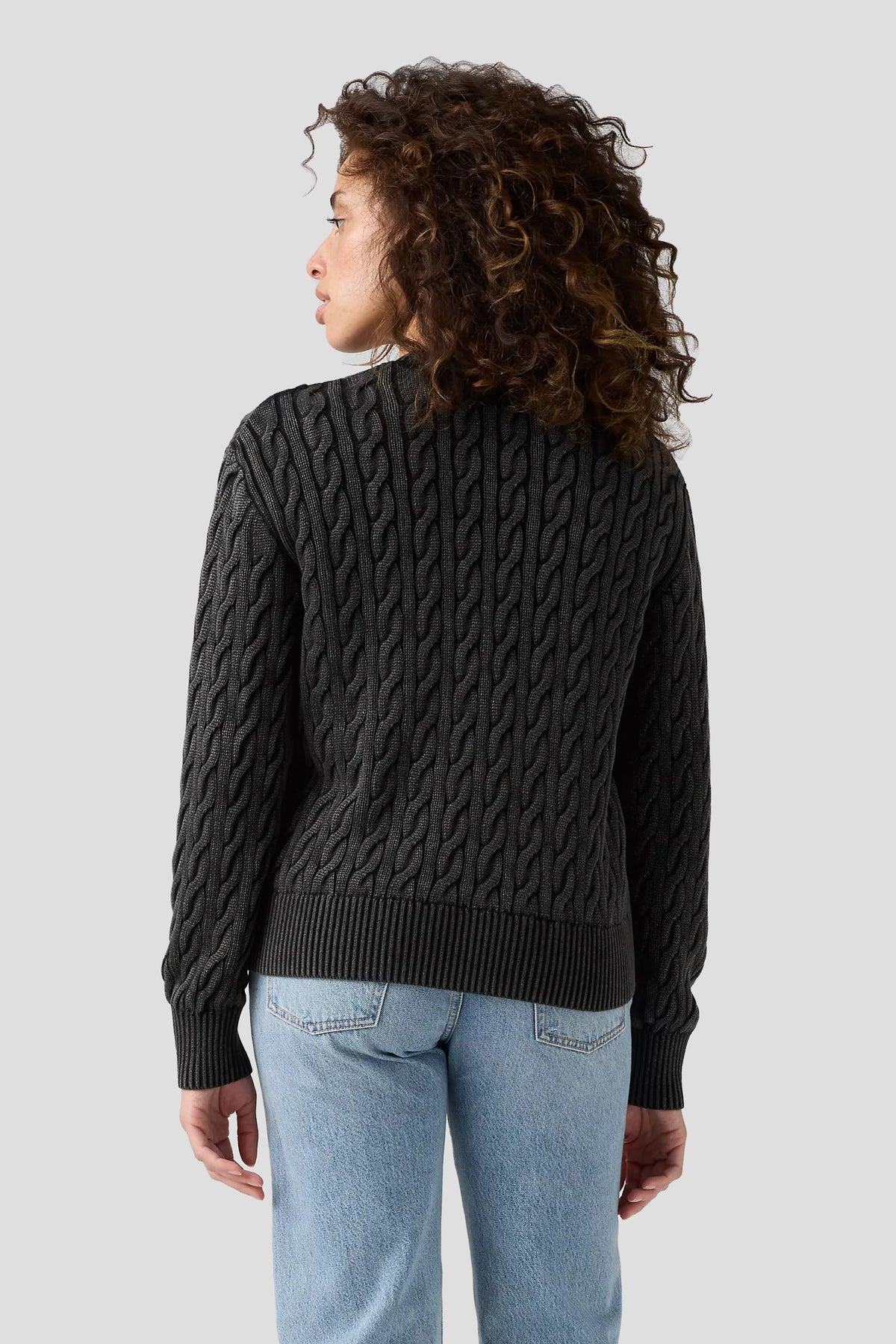 Cable Crewneck Boy Sweater