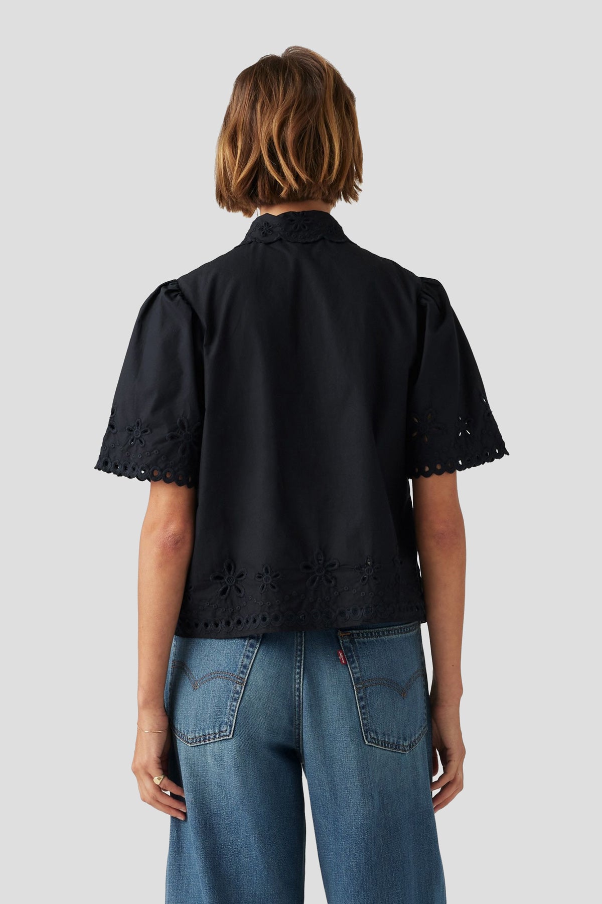 Rayne Eyelet Camp Shirt