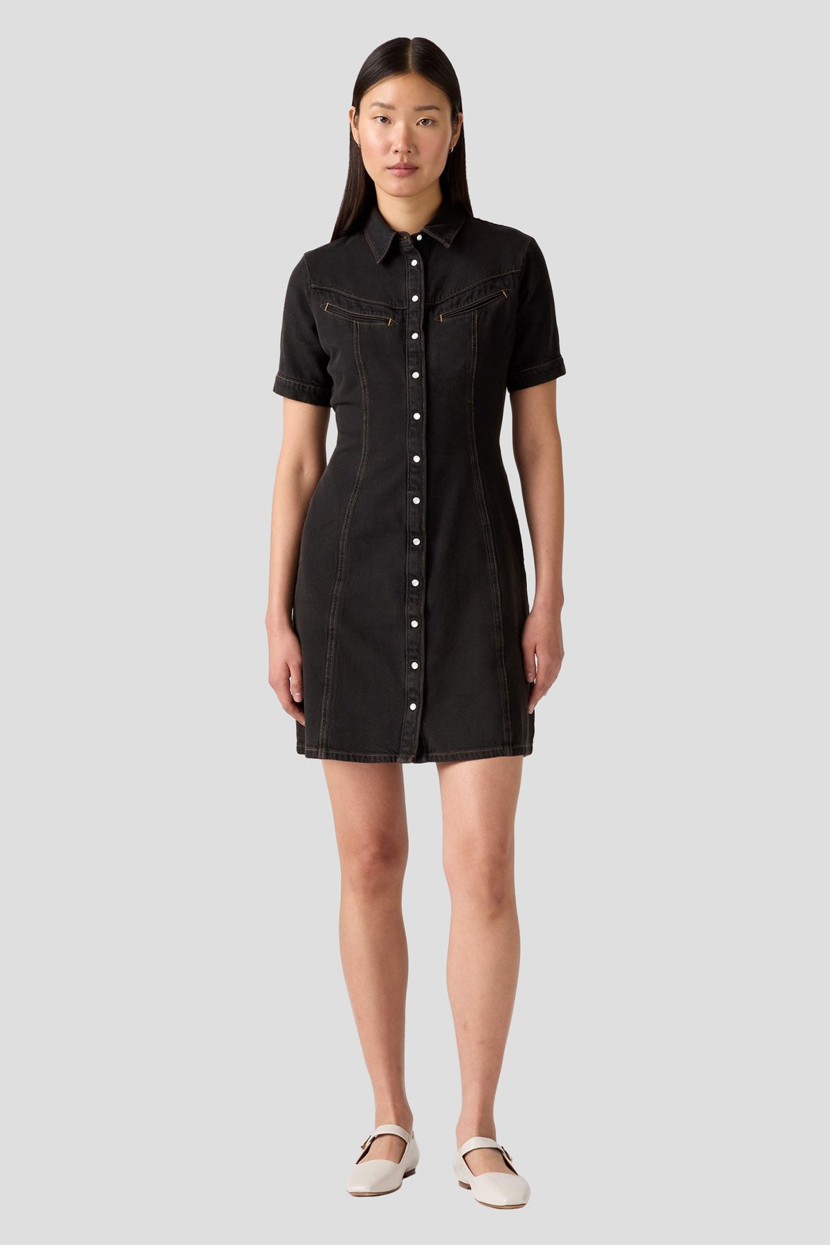 Rinoa Denim Dress – Drama Club