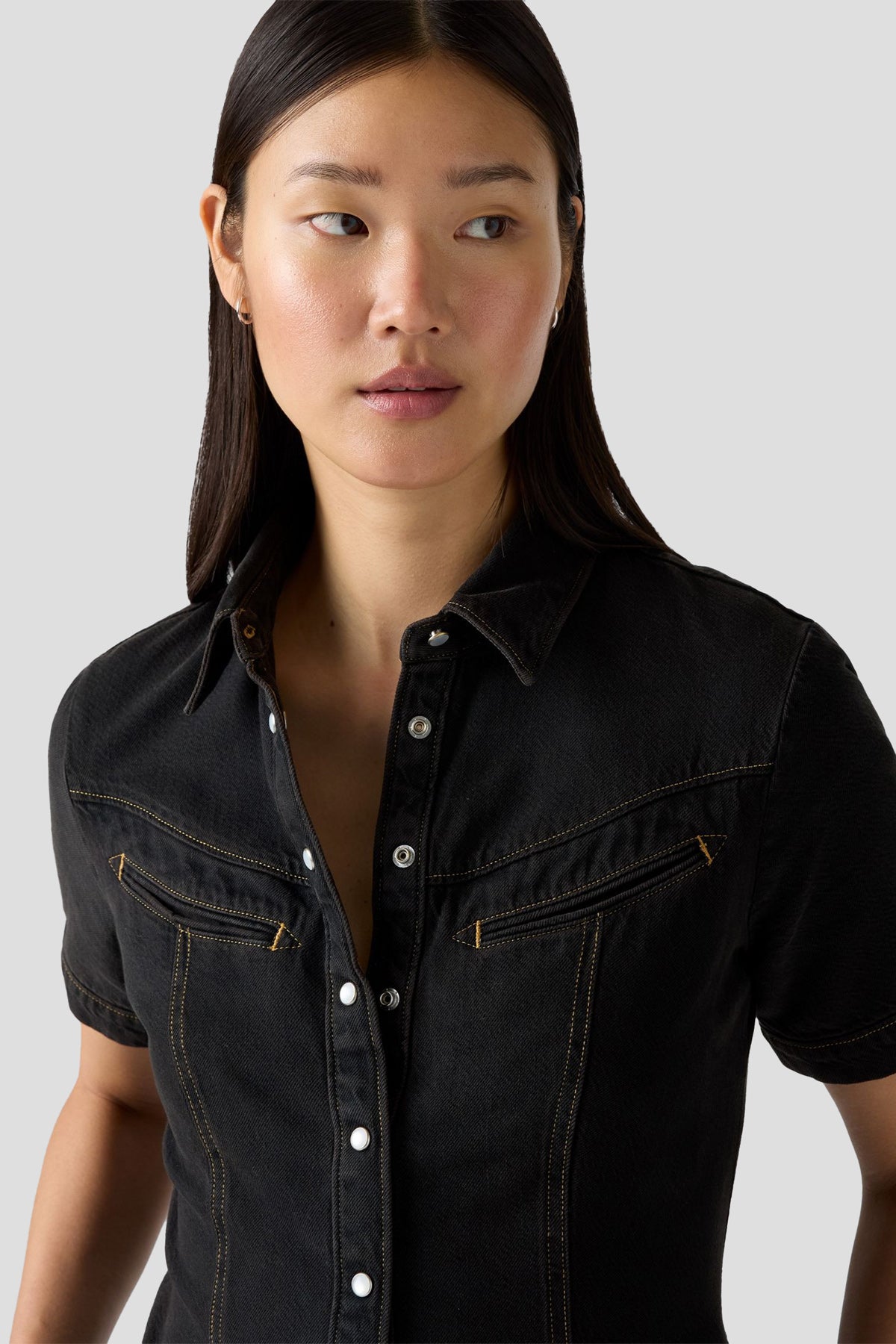 Rinoa Denim Dress – Drama Club