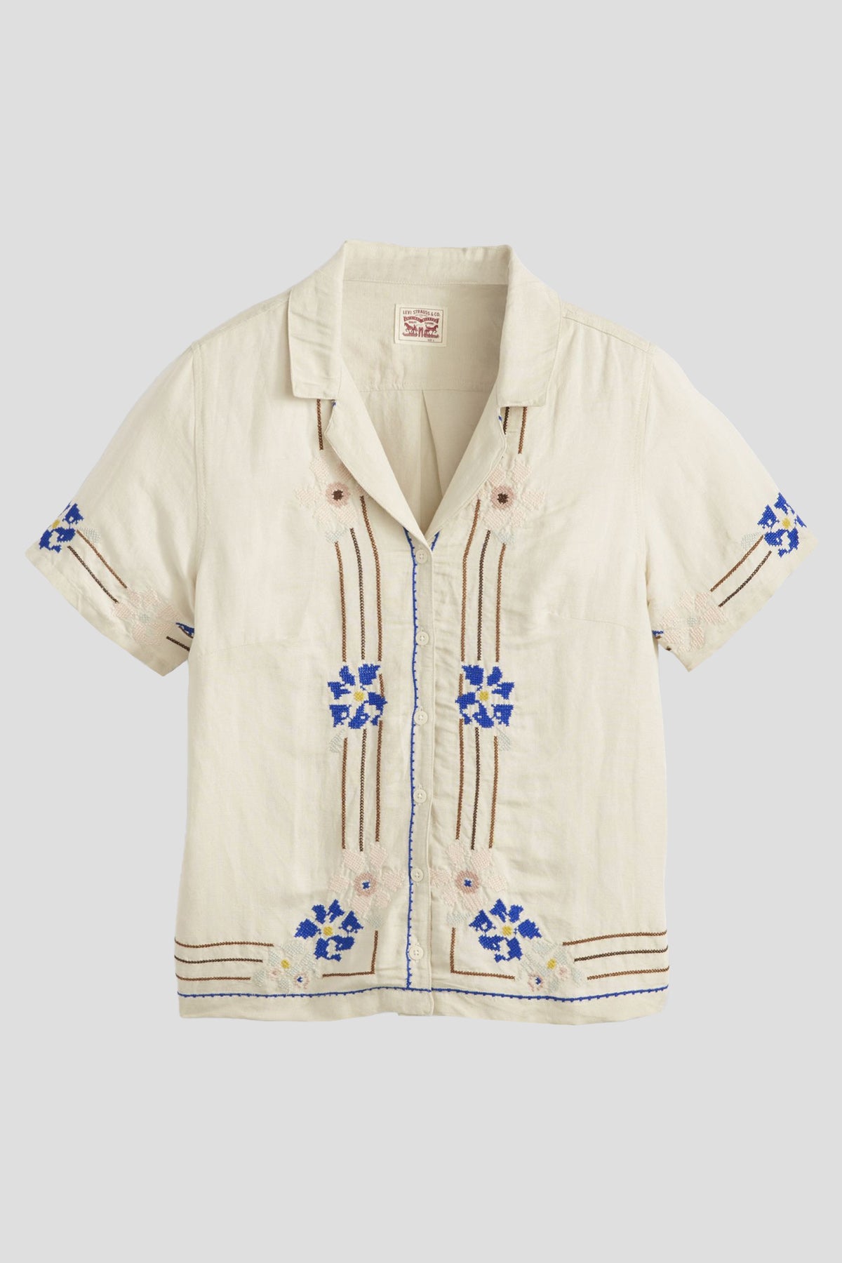 Sonny Embroidered Camp Shirt