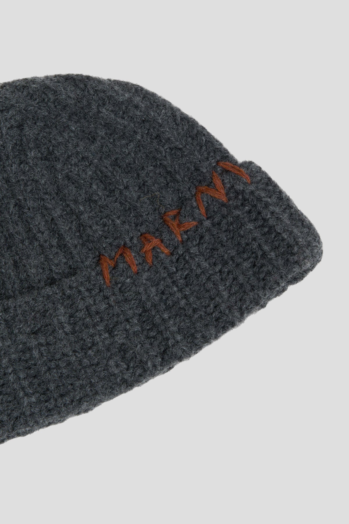 ハット Marni \"Marni Mending\" Embroidery Beanie Hat Beige wool beanie with Marni Mending embroidery | Marni