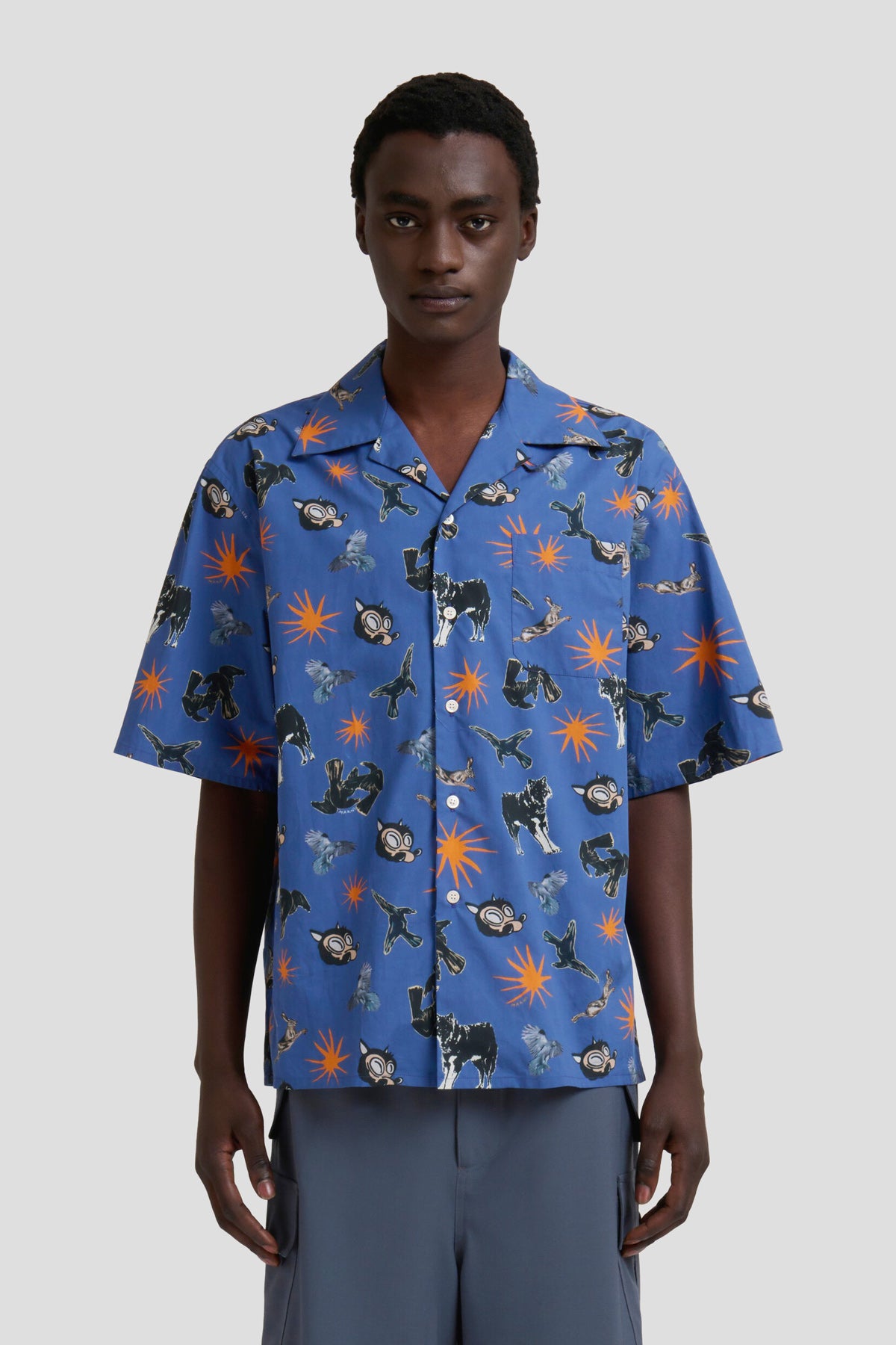 Wolves Poplin Bowling Shirt