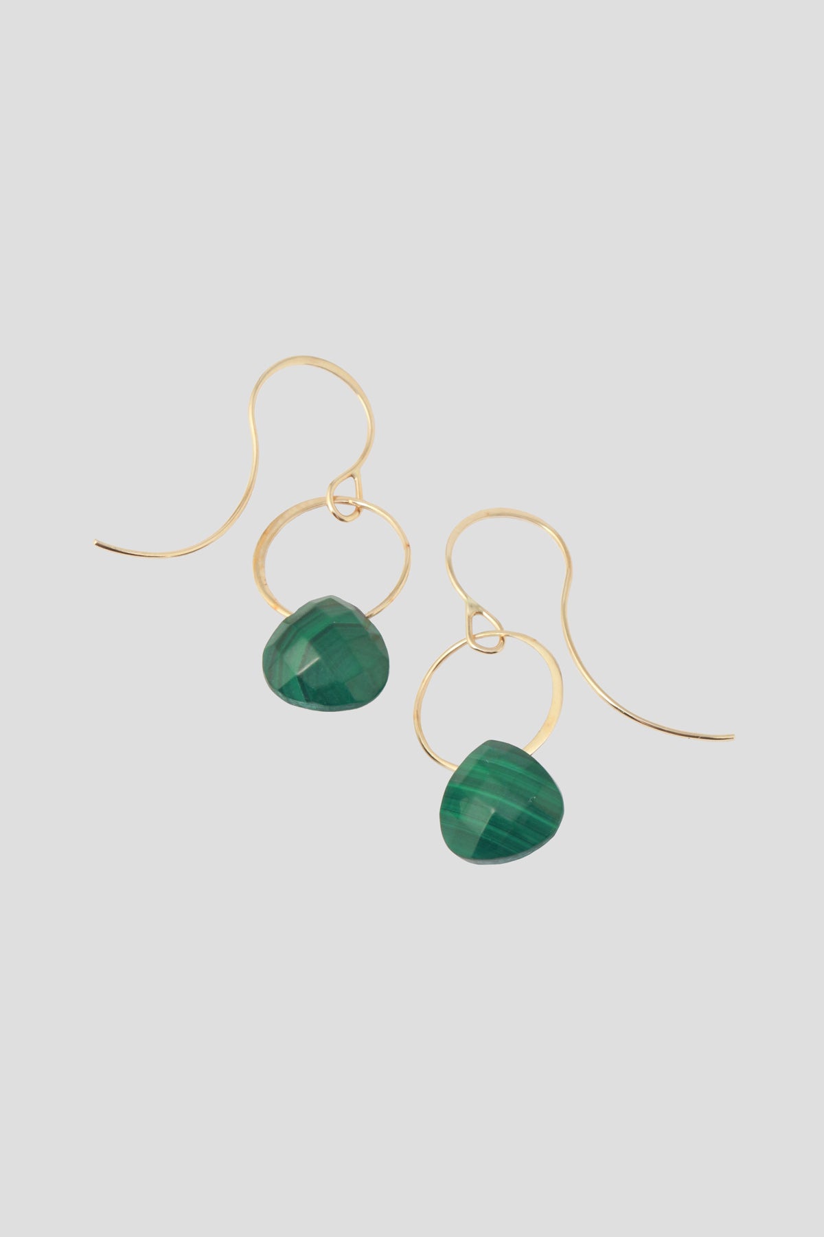Malachite Single Drop Earrings