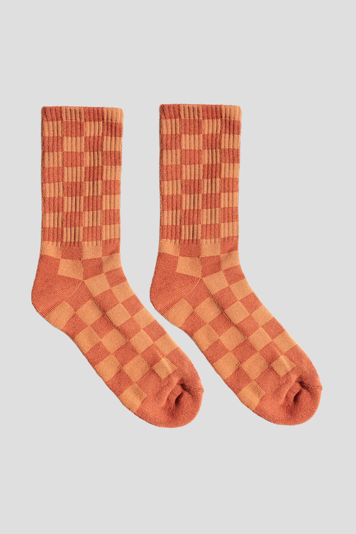 Tonal Checkerboard Socks