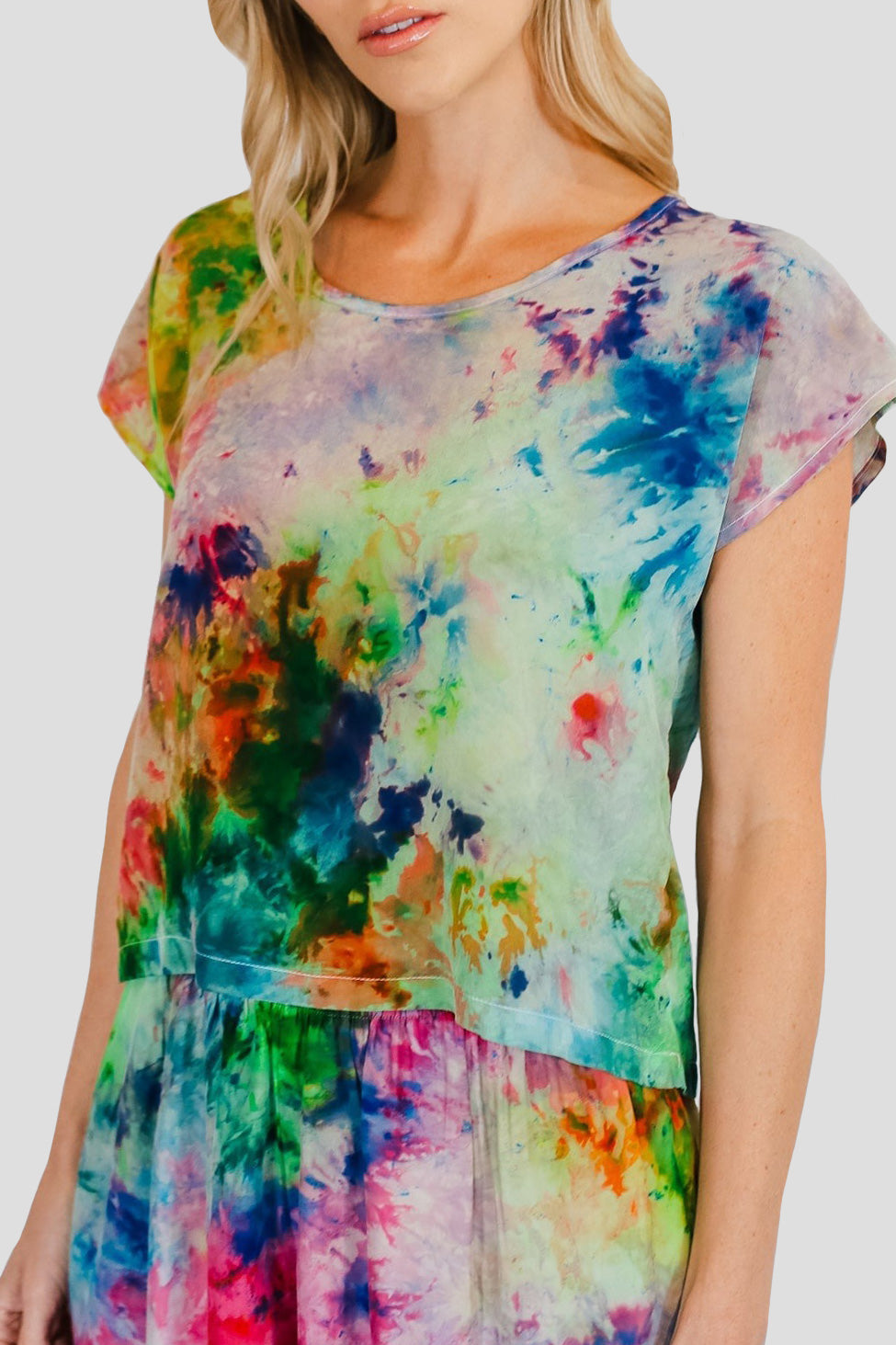 Hand-Dyed Silk Top