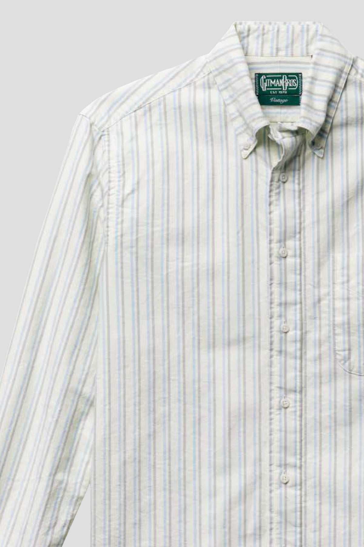 Brushed Split Stripe Oxford