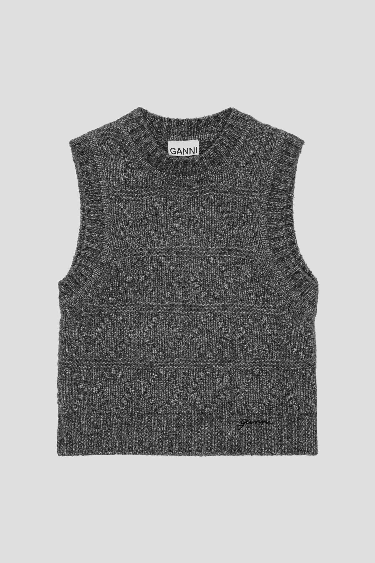 Wool Cotton Bubble Vest